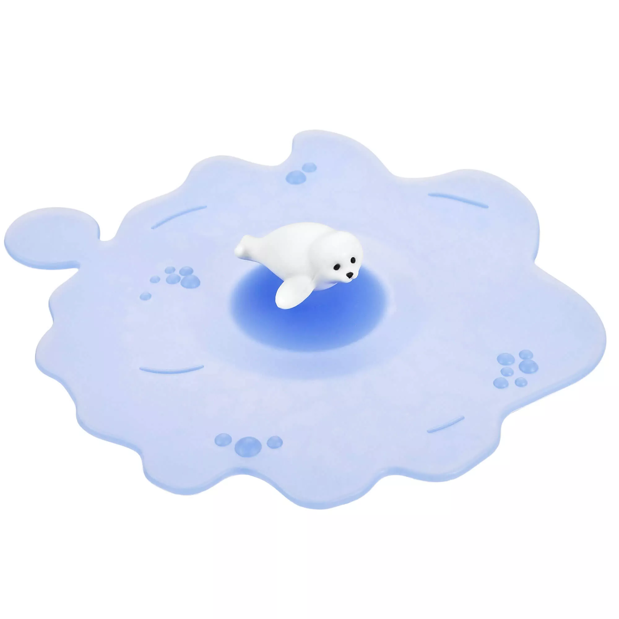 Couvercle en verre silicone, Lurch - phoque (10,5cm) Couvercle en verre silicone, Lurch - phoque (10,5cm)