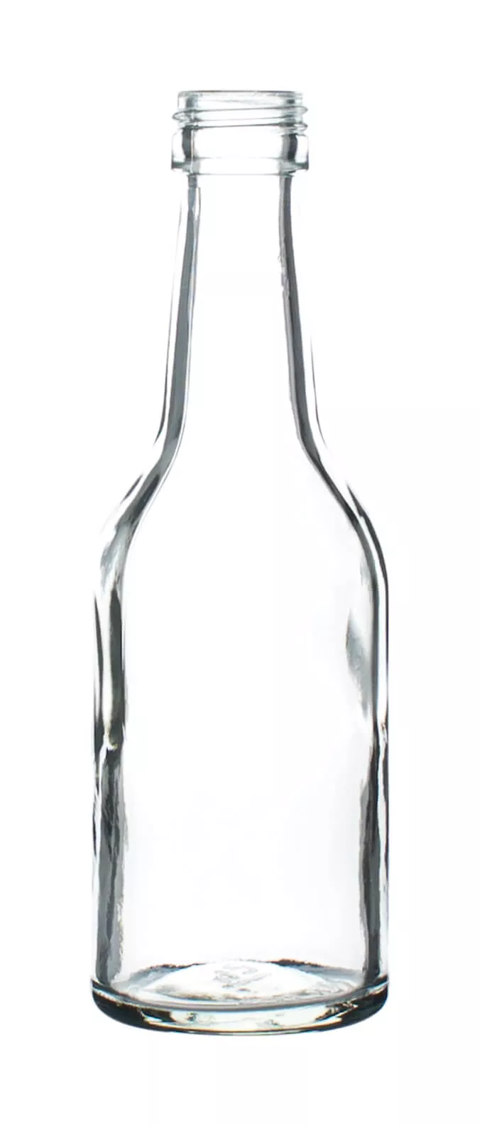 Flacon en verre à col droit transparent - 100ml Flacon en verre à col droit transparent - 100ml