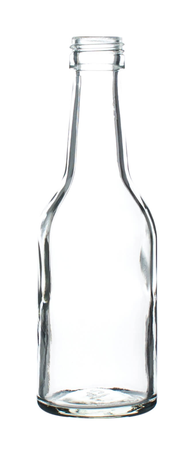Flacon en verre à col droit transparent - 100ml