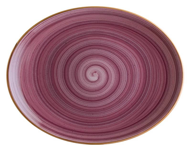 Bonna Aura Blackberry Moove Plateau ovale 31x24cm violet - 6 pièces Bonna Aura Blackberry Moove Plateau ovale 31x24cm violet - 6 pièces
