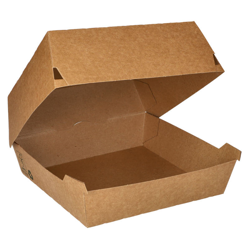 Burgerbox XXL, carton brun - 9x18,5x18,5cm (25 pièces) Burgerbox XXL, carton brun - 9x18,5x18,5cm (25 pièces)