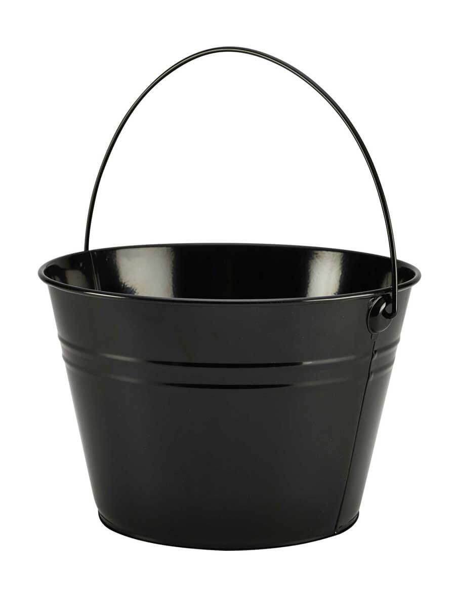 Seau, noir - inox (6L)