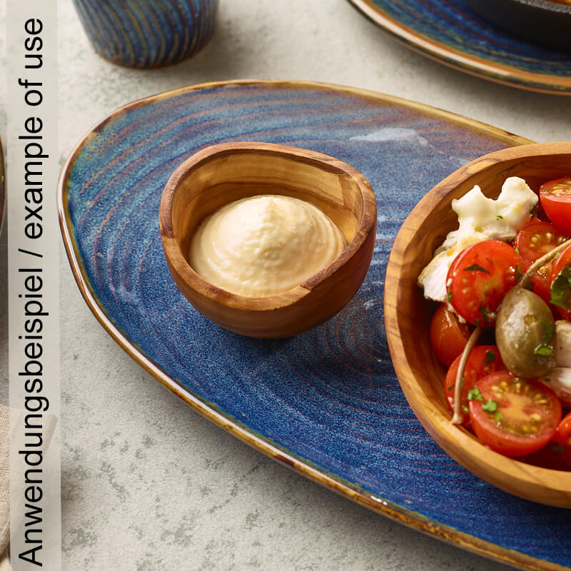 Bol à dip en bois d'olivier - 50 ml (12 pièces) Bol à dip en bois d'olivier - 50 ml (12 pièces)