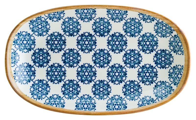 Bonna Lotus Gourmet plat ovale 15x8,5cm bleu - 12 pièces Bonna Lotus Gourmet plat ovale 15x8,5cm bleu - 12 pièces