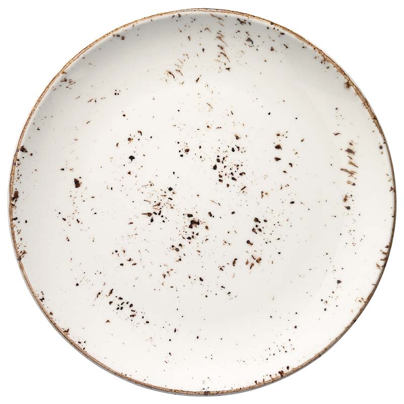 Bonna Grain Assiette plate Gourmet 21cm crème - 12 pièces