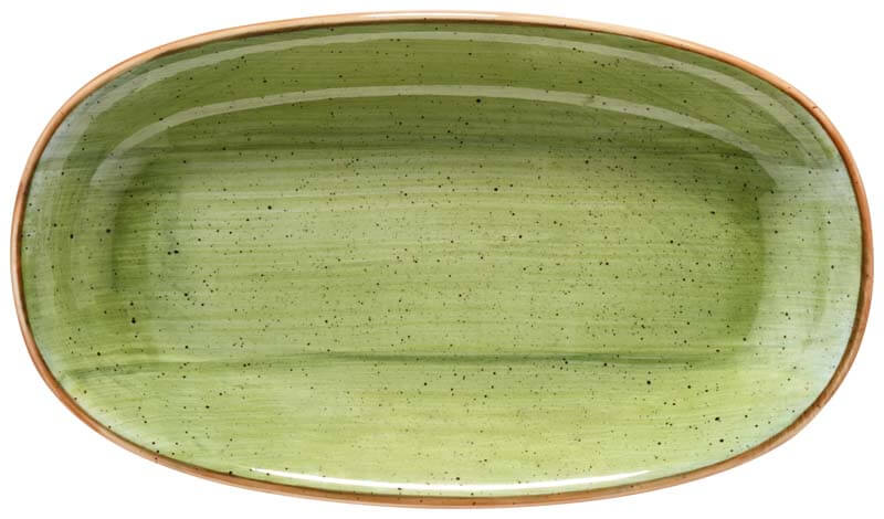 Bonna Aura Therapy Assiette Gourmet ovale 34x19cm vert - 6 pièces Bonna Aura Therapy Assiette Gourmet ovale 34x19cm vert - 6 pièces