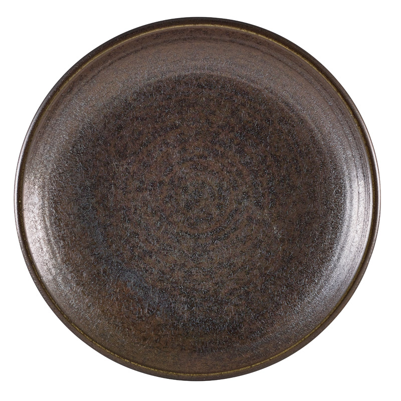 Assiette creuse Terra Cinder Black - 25 cm (6 pcs)