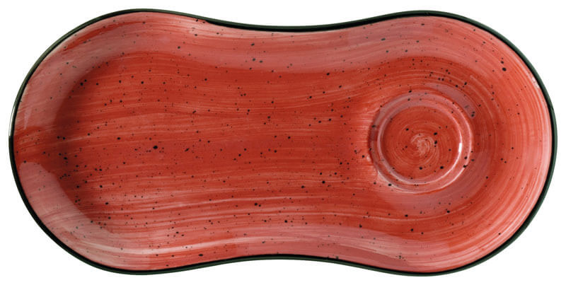 Bonna Aura Passion Gourmet Plateau de service 25x12cm rouge - 12 pièces