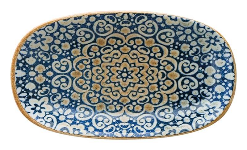 Bonna Alhambra Gourmet Plateau ovale 19x11cm bleu - 12 pièces Bonna Alhambra Gourmet Plateau ovale 19x11cm bleu - 12 pièces
