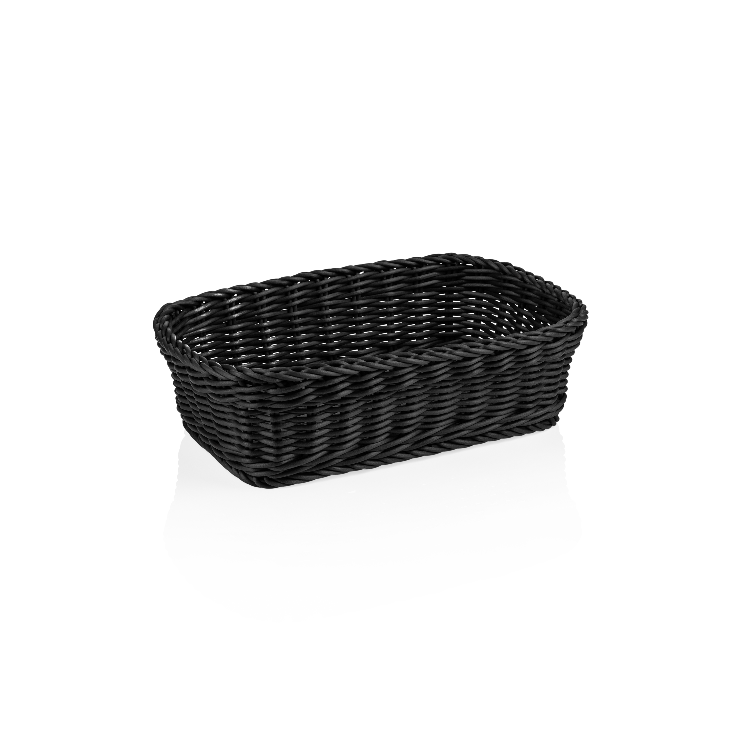 Panier en polypropylène noir - différentes tailles