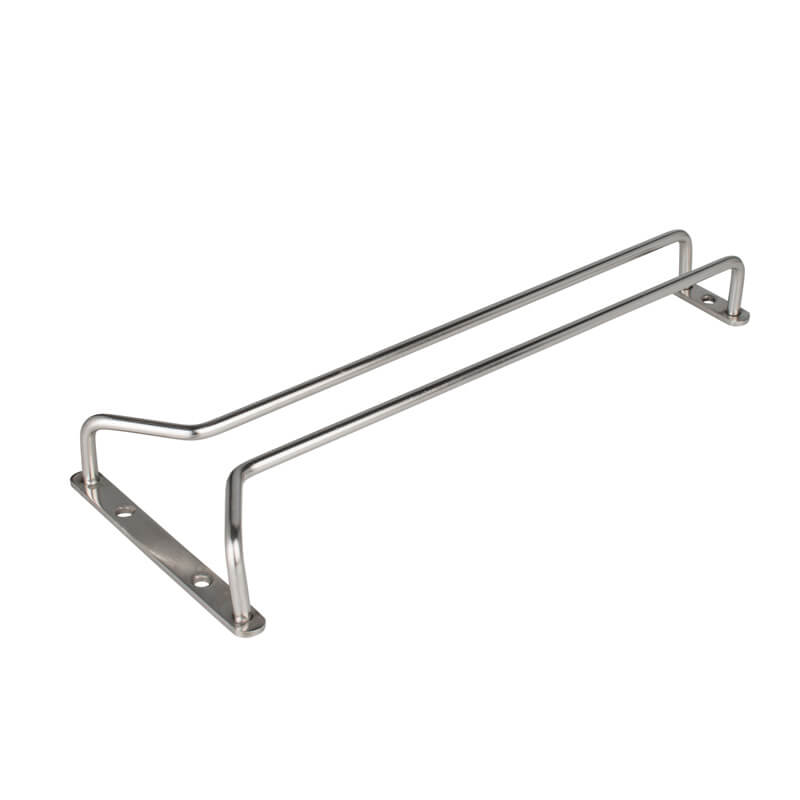 Rail porte-verres 29cm - Acier inoxydable