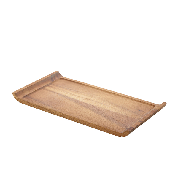 Plat de service en bois d'acacia - 33 x 17,5 x 2 cm