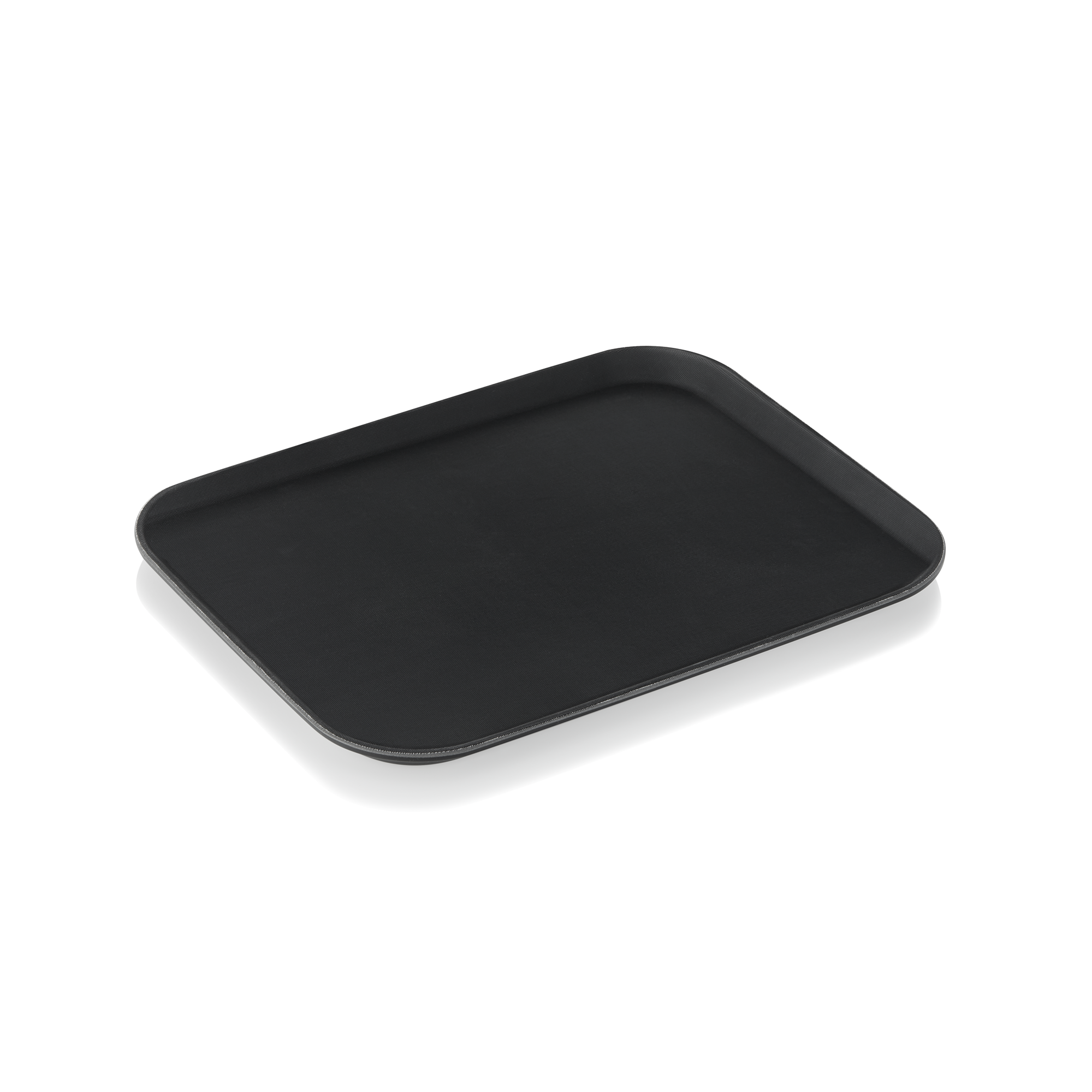 Plateau rectangulaire, antidérapant, polypropylène noir - 46 x 35,5 cm Plateau rectangulaire, antidérapant, polypropylène noir - 46 x 35,5 cm