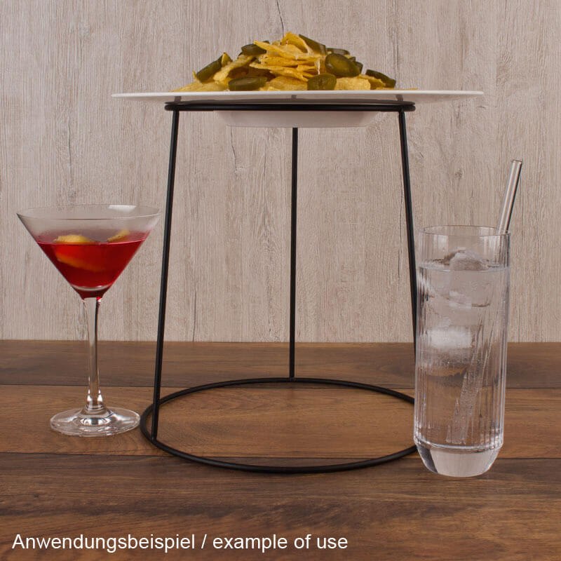 Support de buffet noir - 25,0x26,5cm