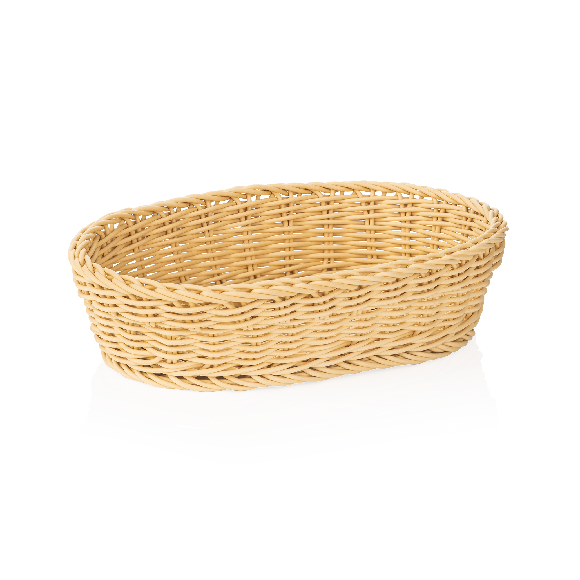 Panier en polypropylène beige clair - 28x16x8