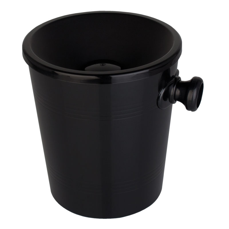 Crachoir mini, plastique noir - 1,2 l (1 pce)