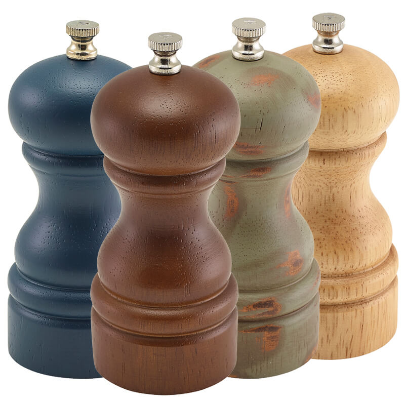 Moulin à sel/poivre, bois - différentes couleurs (13 cm) Moulin à sel/poivre, bois - différentes couleurs (13 cm)