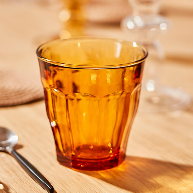 Tumbler Picardie ambre, Duralex - 250 ml (1 pièce) Tumbler Picardie ambre, Duralex - 250 ml (1 pièce)