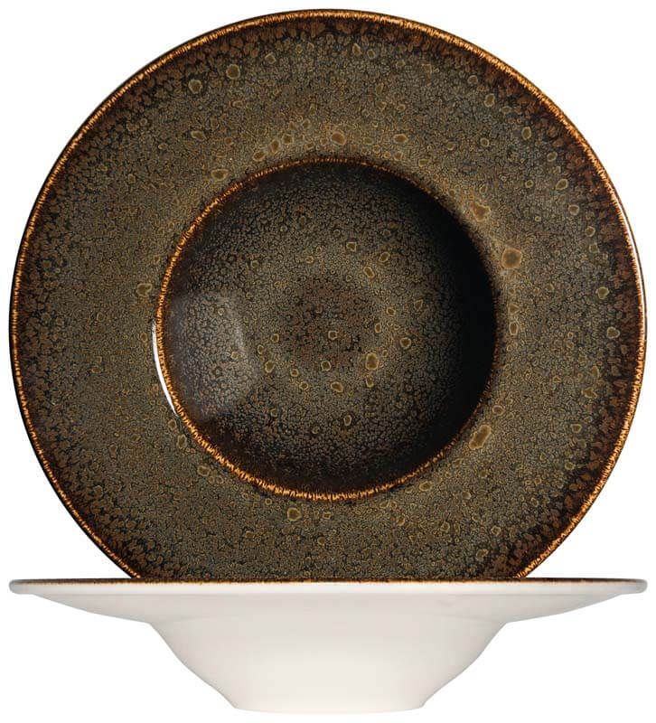 Bonna Ore Tierra Banquet Assiette à pâtes 28cm marron - 6 pièces Bonna Ore Tierra Banquet Assiette à pâtes 28cm marron - 6 pièces
