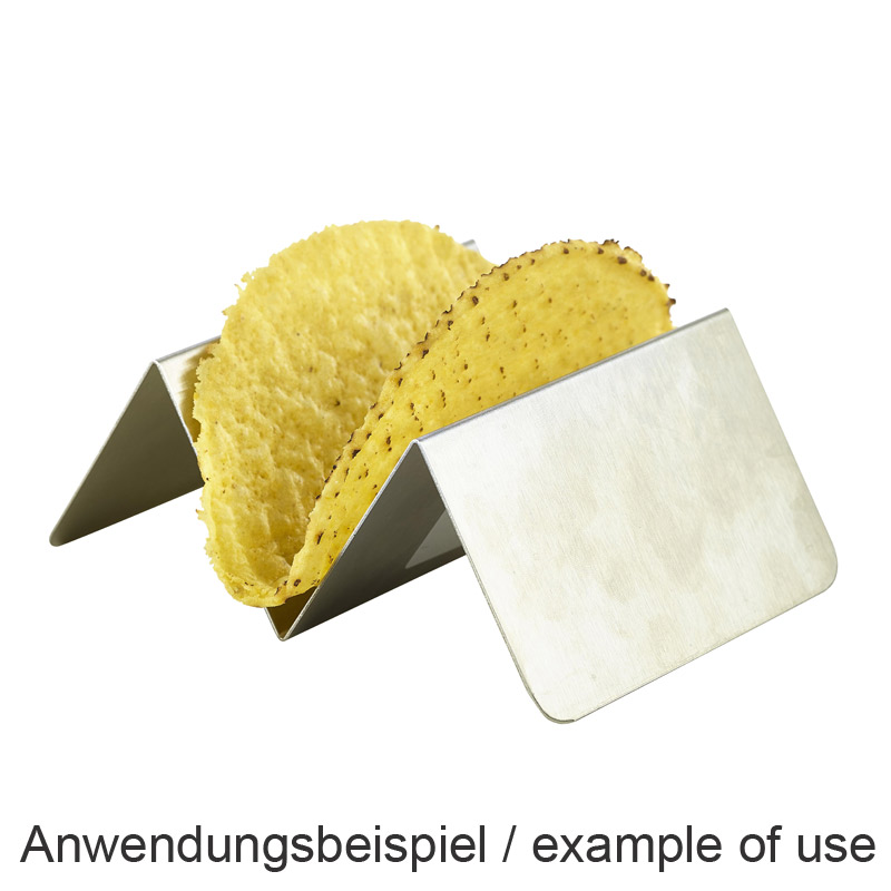 Support pour fast-food, acier inoxydable - 1-2 compartiments (12 pièces)
