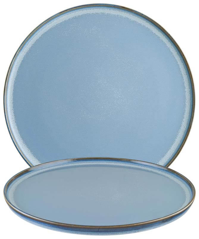 Bonna Sky Assiette plate Hygge 22cm bleu - 6 pièces