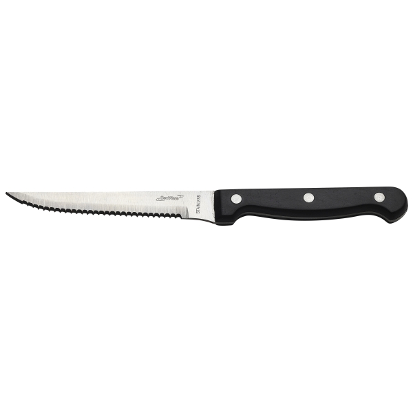 Couteaux à steak avec manche noir - 22 cm (12 pièces) Couteaux à steak avec manche noir - 22 cm (12 pièces)