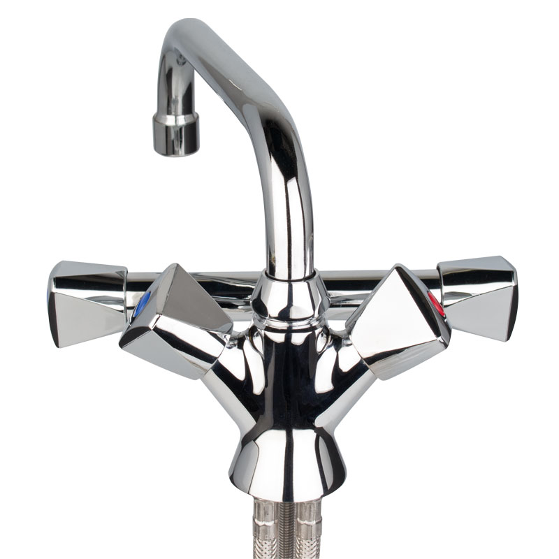 Mitigeur chaud/froid 2 bacs, Bruse - haute pression Mitigeur chaud/froid 2 bacs, Bruse - haute pression