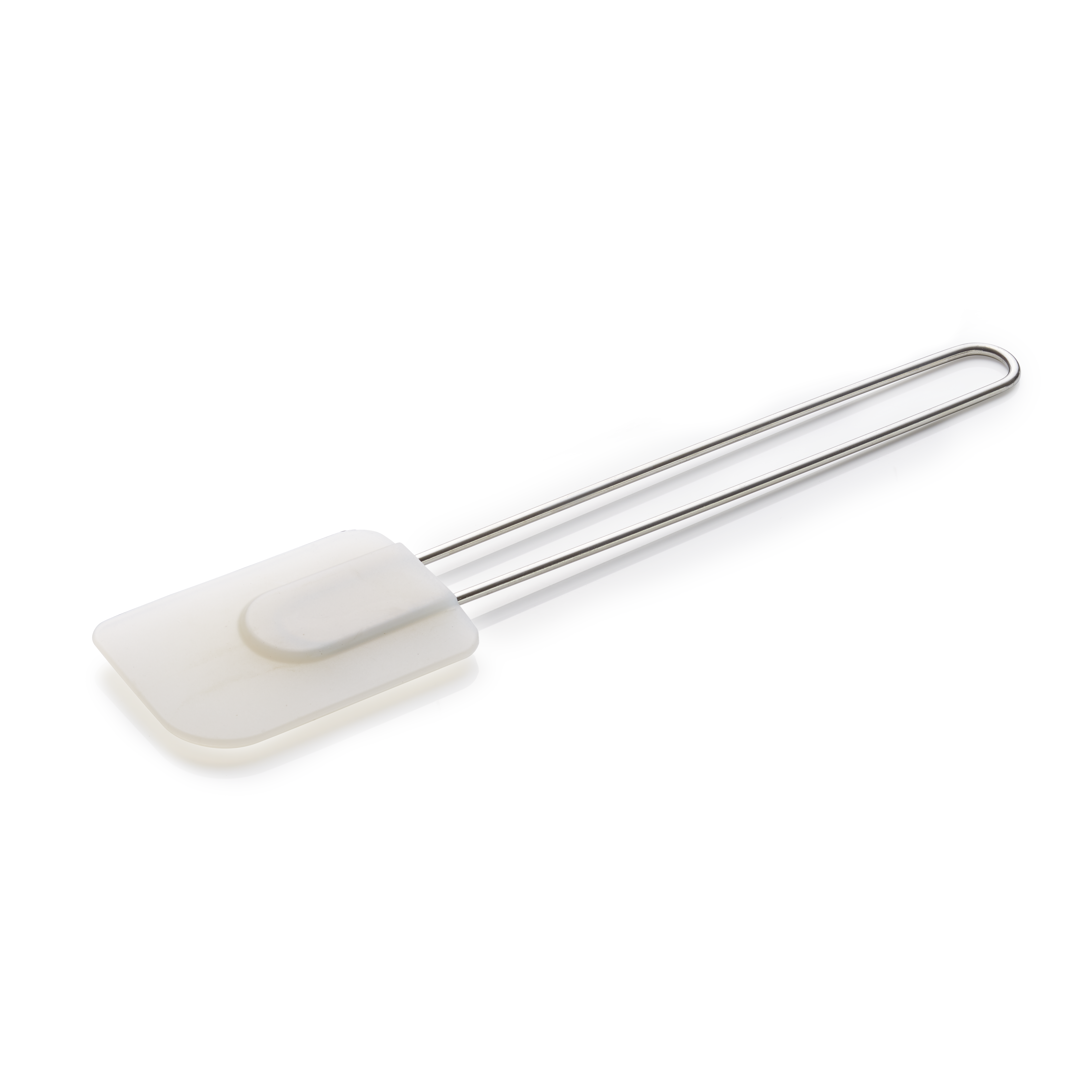 Spatule à pâte en acier inoxydable, silicone, blanche - 32 cm Spatule à pâte en acier inoxydable, silicone, blanche - 32 cm