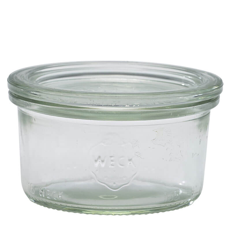 Bocal WECK avec couvercle en verre - 165ml / 8x4,5cm (12 pièces) Bocal WECK avec couvercle en verre - 165ml / 8x4,5cm (12 pièces)