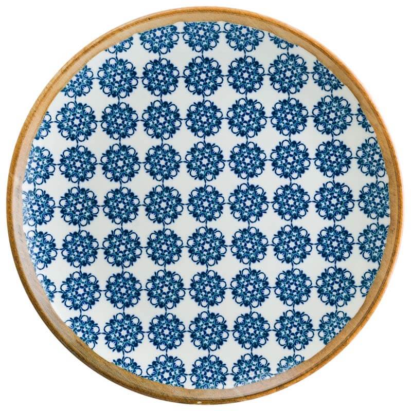 Bonna Lotus Gourmet Assiette plate 25cm bleu - 12 pièces Bonna Lotus Gourmet Assiette plate 25cm bleu - 12 pièces
