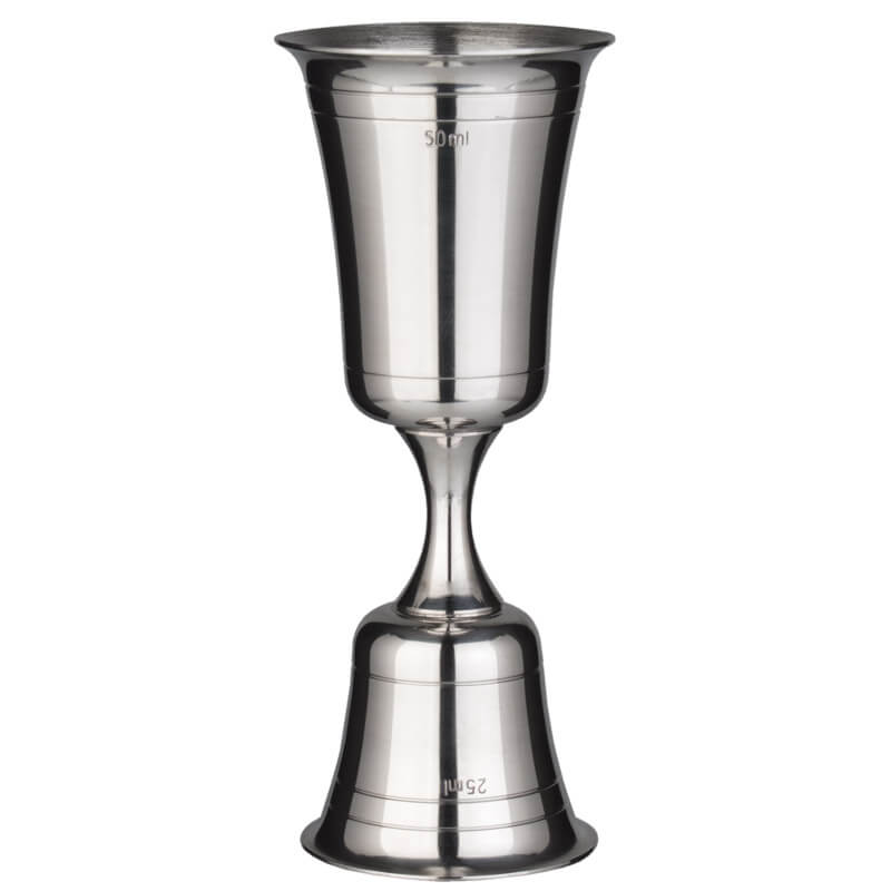 Double mesure de bar - Acier inoxydable (25/50ml) Double mesure de bar - Acier inoxydable (25/50ml)