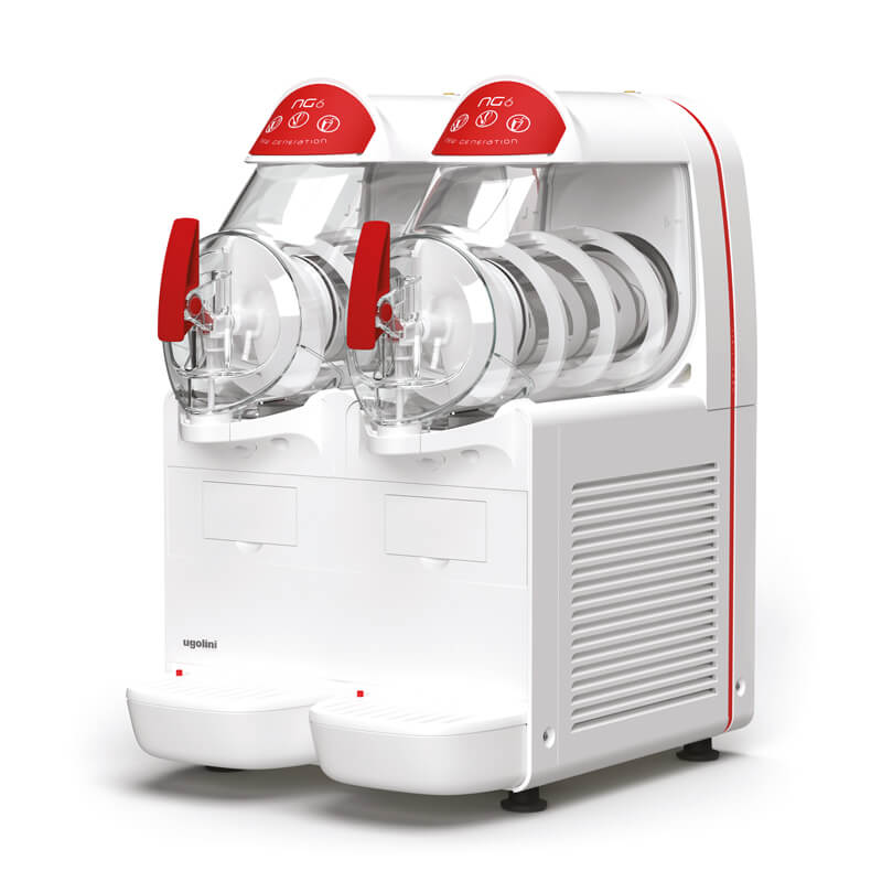 Machine à granités Granitor® NG Easy 6-2 White R290, 2 réservoirs de 6 litres Machine à granités Granitor® NG Easy 6-2 White R290, 2 réservoirs de 6 litres