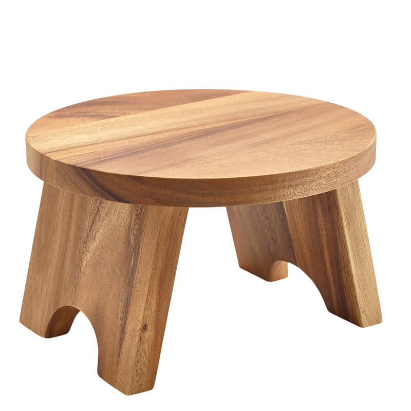 Rehausse pour buffet, ronde, bois d'acacia - 25 cm Rehausse pour buffet, ronde, bois d'acacia - 25 cm