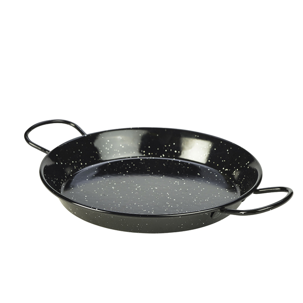 Poêle à paella, émail noir - 26 cm (6 pièces) Poêle à paella, émail noir - 26 cm (6 pièces)