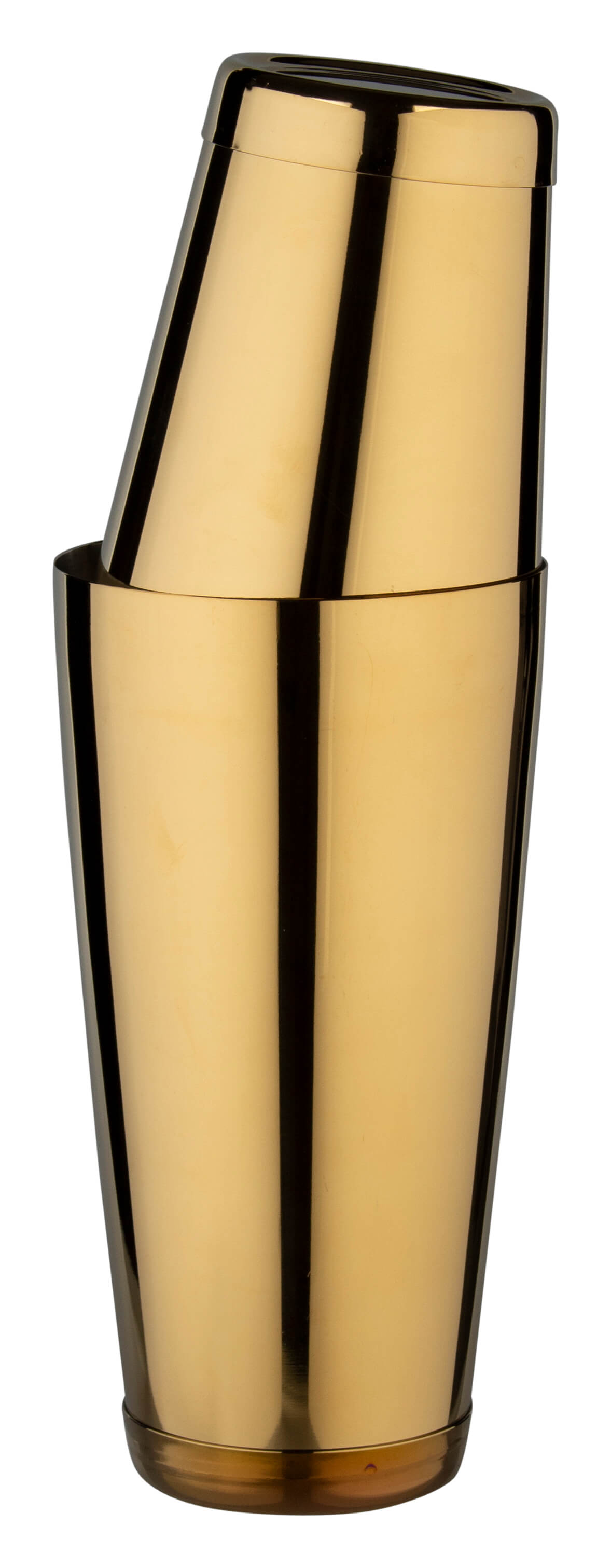 Tin in tin shaker avec capuchon de fond, Prime Bar - doré (850ml) Tin in tin shaker avec capuchon de fond, Prime Bar - doré (850ml)