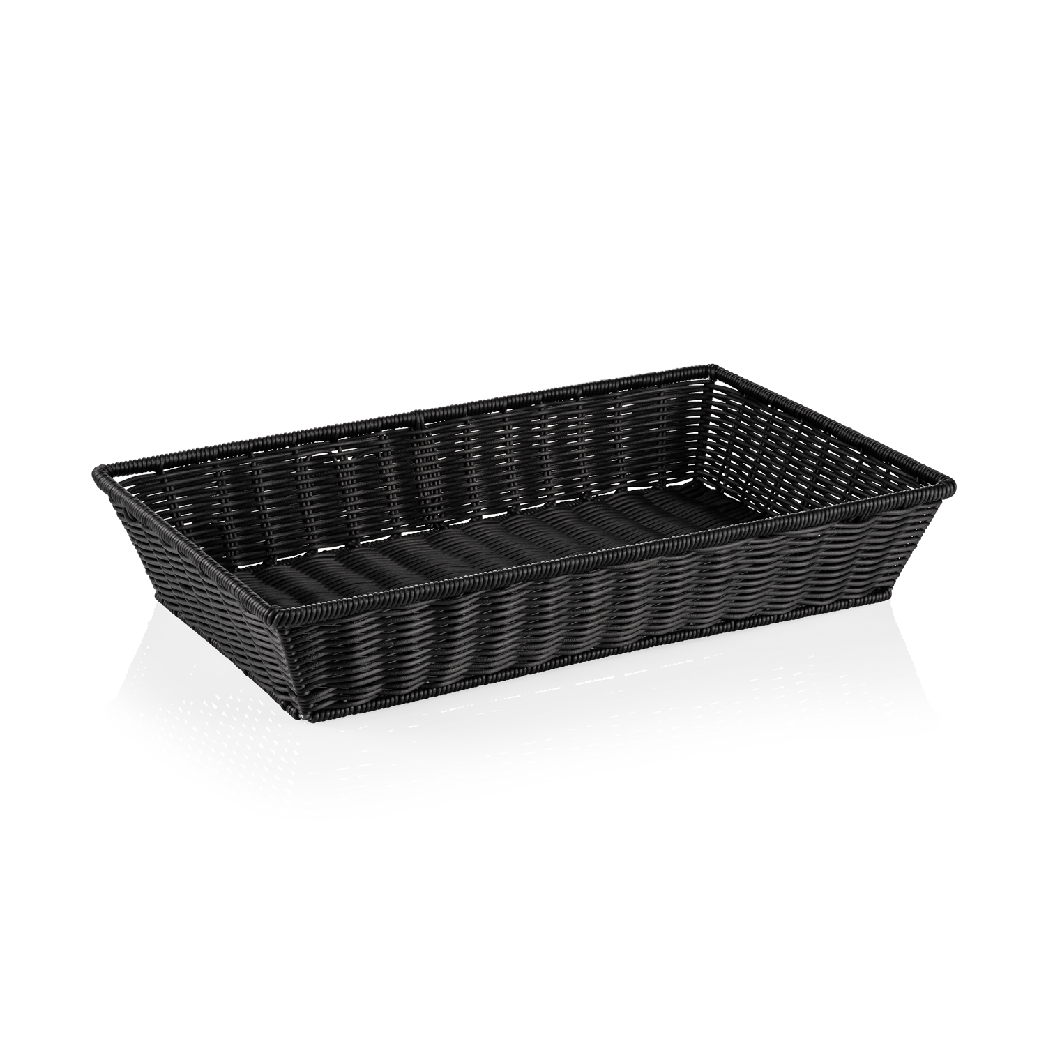 Panier en polypropylène, 53 x 32,5 x 10 cm (GN 1/1) - noir Panier en polypropylène, 53 x 32,5 x 10 cm (GN 1/1) - noir