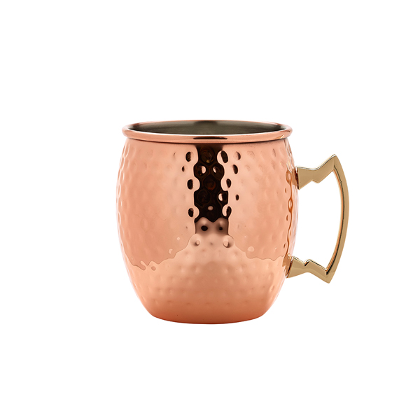 Moscow Mule Mug, acier inoxydable couleur cuivre, martelé - 550 ml Moscow Mule Mug, acier inoxydable couleur cuivre, martelé - 550 ml
