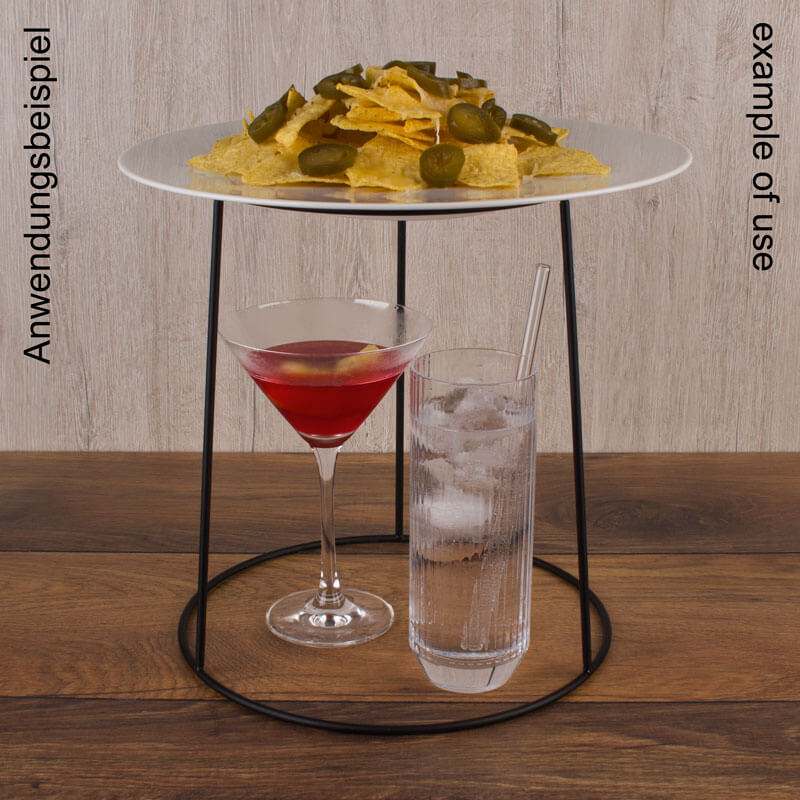 Support de buffet noir - 25,0x26,5cm