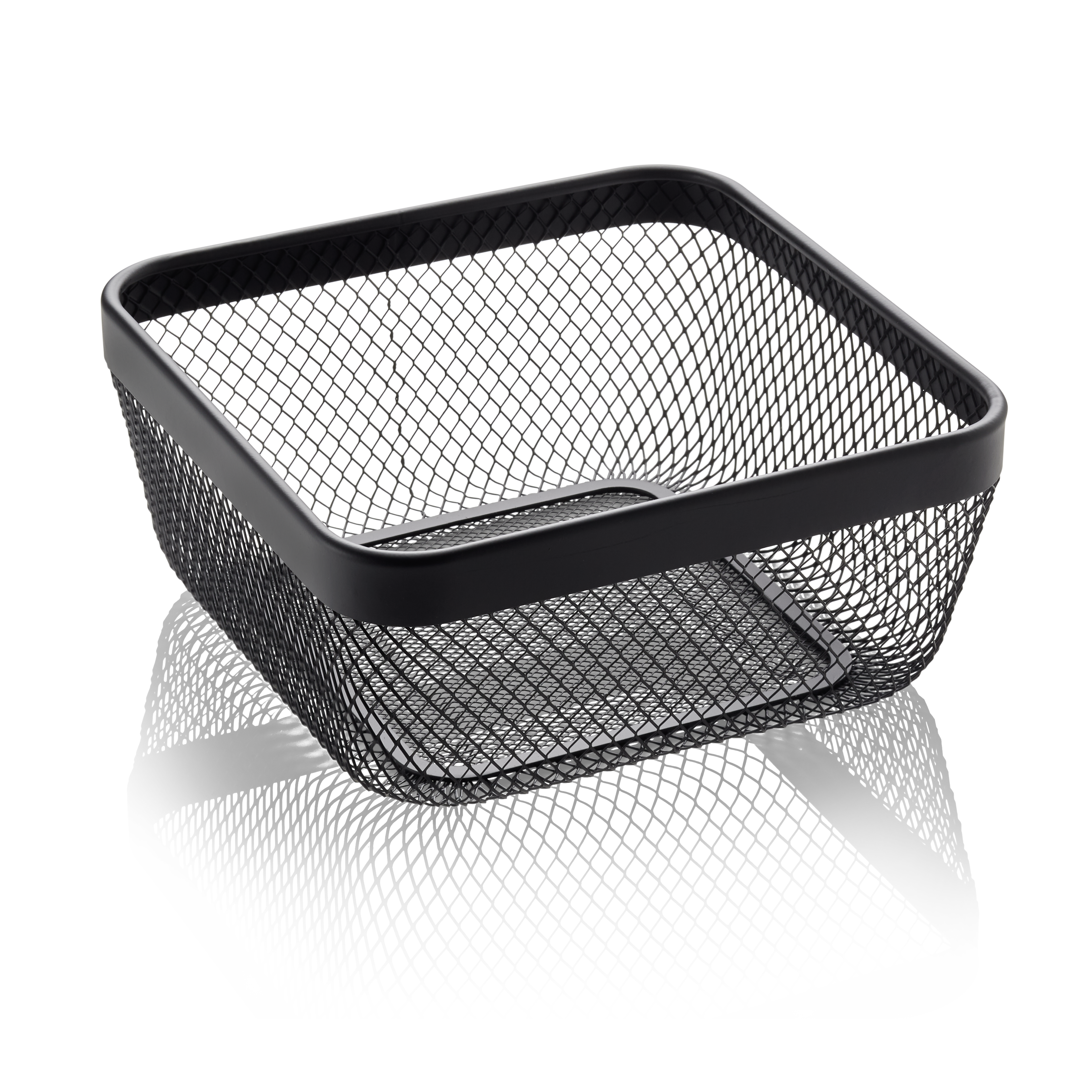 Panier en métal, noir - 24,5x24,5x11cm Panier en métal, noir - 24,5x24,5x11cm