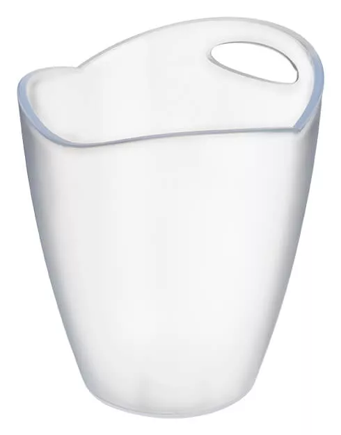 Seau à bouteille en plastique avec poignée - frosted Seau à bouteille en plastique avec poignée - frosted