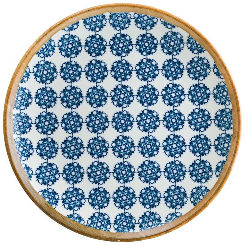 Bonna Lotus Gourmet Assiette plate 30cm bleu - 6 pièces Bonna Lotus Gourmet Assiette plate 30cm bleu - 6 pièces