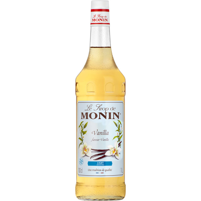 Vanille allégée en sucre (light) - Sirop Monin (1,0l) Vanille allégée en sucre (light) - Sirop Monin (1,0l)