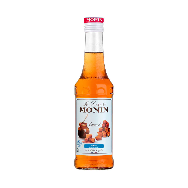 Caramel allégé en sucre (light) - Sirop Monin petite bouteille (0,25l) Caramel allégé en sucre (light) - Sirop Monin petite bouteille (0,25l)