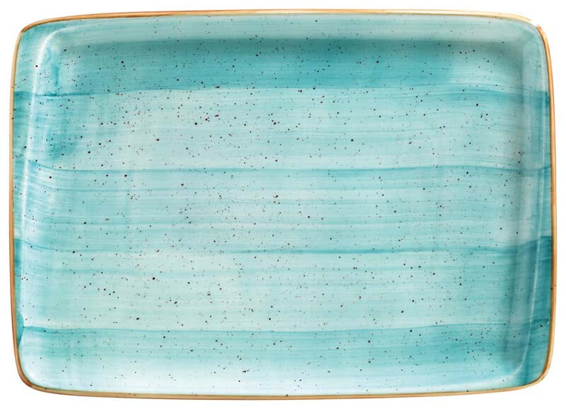 Bonna Aura Aqua Moove Plateau 23x16cm turquoise - 12 pièces Bonna Aura Aqua Moove Plateau 23x16cm turquoise - 12 pièces