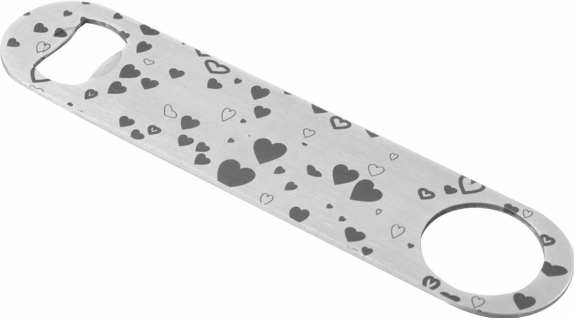 Ouvre-bouteille/Speed opener, acier inoxydable - Edition : coeurs volants Ouvre-bouteille/Speed opener, acier inoxydable - Edition : coeurs volants