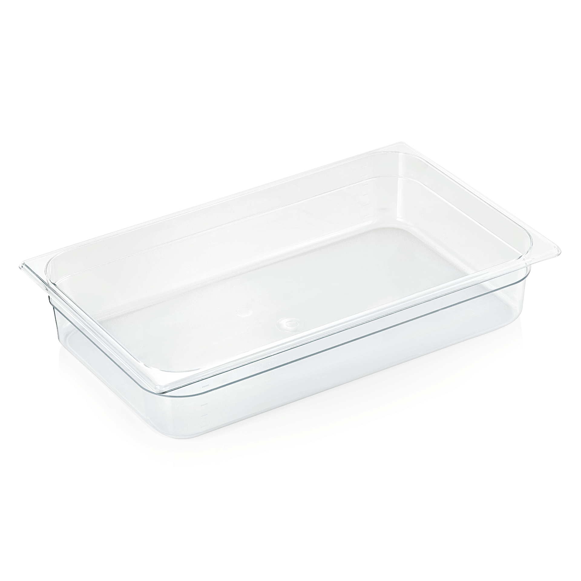 Récipient GN 1/1 avec graduation, polycarbonate transparent - H 10 cm (série GN 94) Récipient GN 1/1 avec graduation, polycarbonate transparent - H 10 cm (série GN 94)