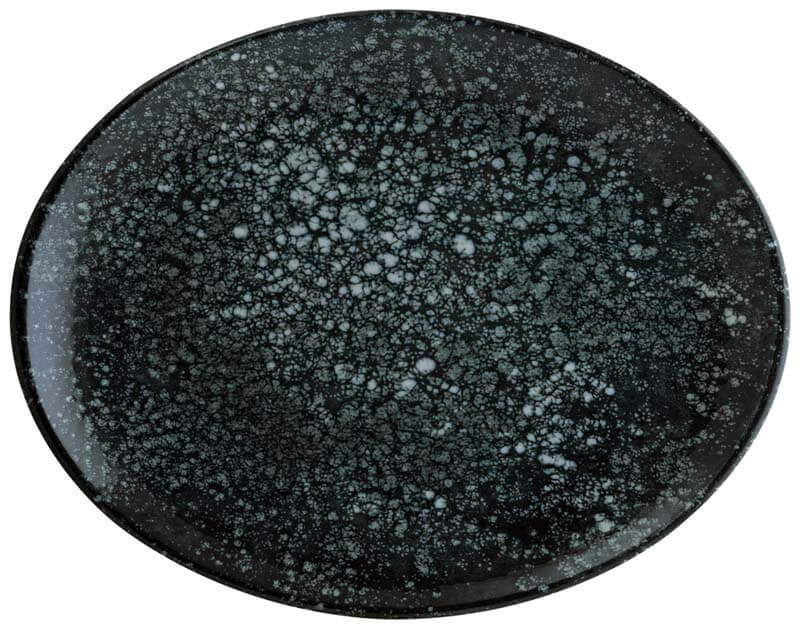 Bonna Cosmos Black Moove Plateau ovale 31x24cm noir - 6 pièces Bonna Cosmos Black Moove Plateau ovale 31x24cm noir - 6 pièces