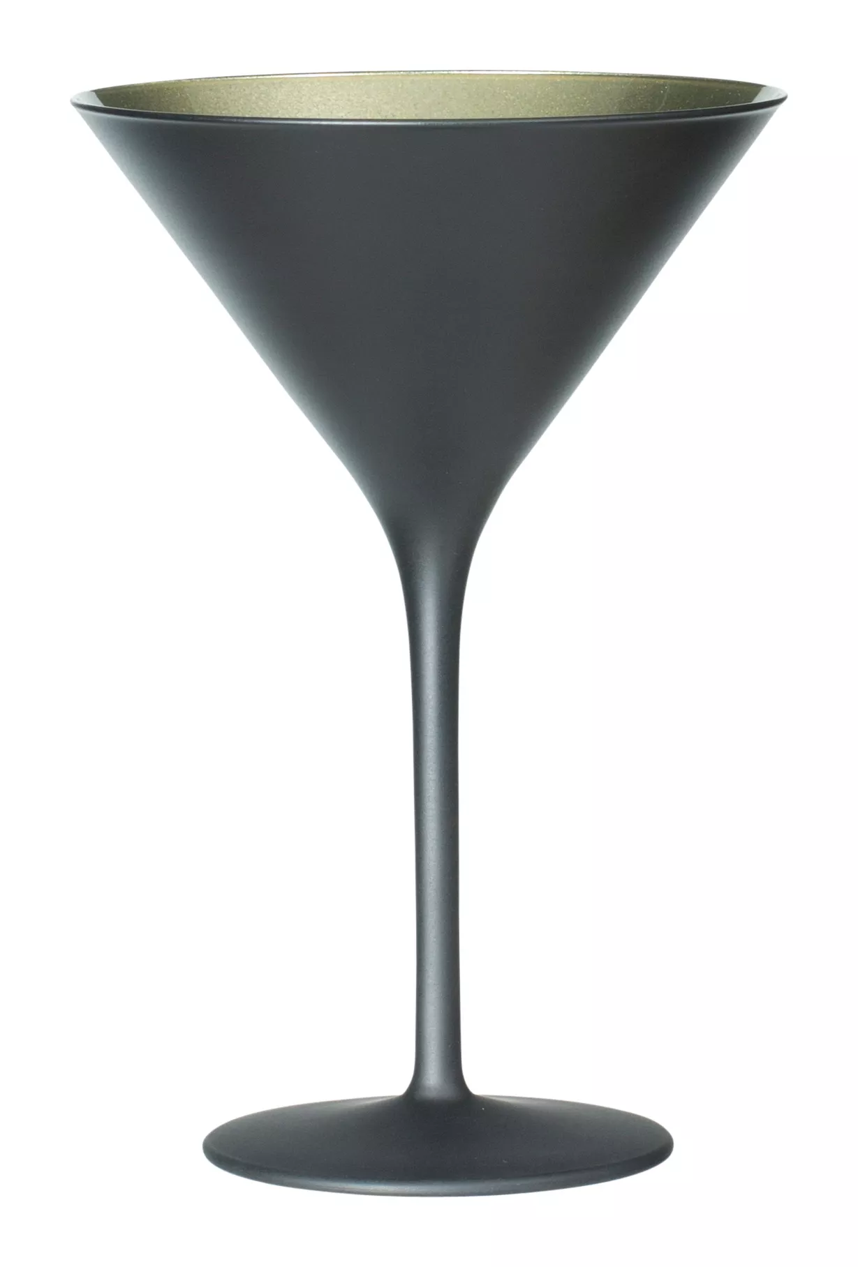Verre à Martini, noir/or mat, Elements Stölzle - 240ml Verre à Martini, noir/or mat, Elements Stölzle - 240ml