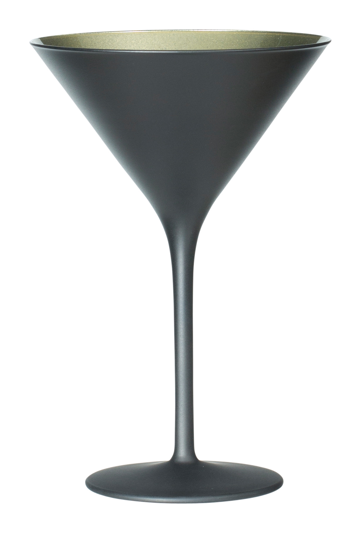 Verre à Martini, noir/or mat, Elements Stölzle - 240ml
