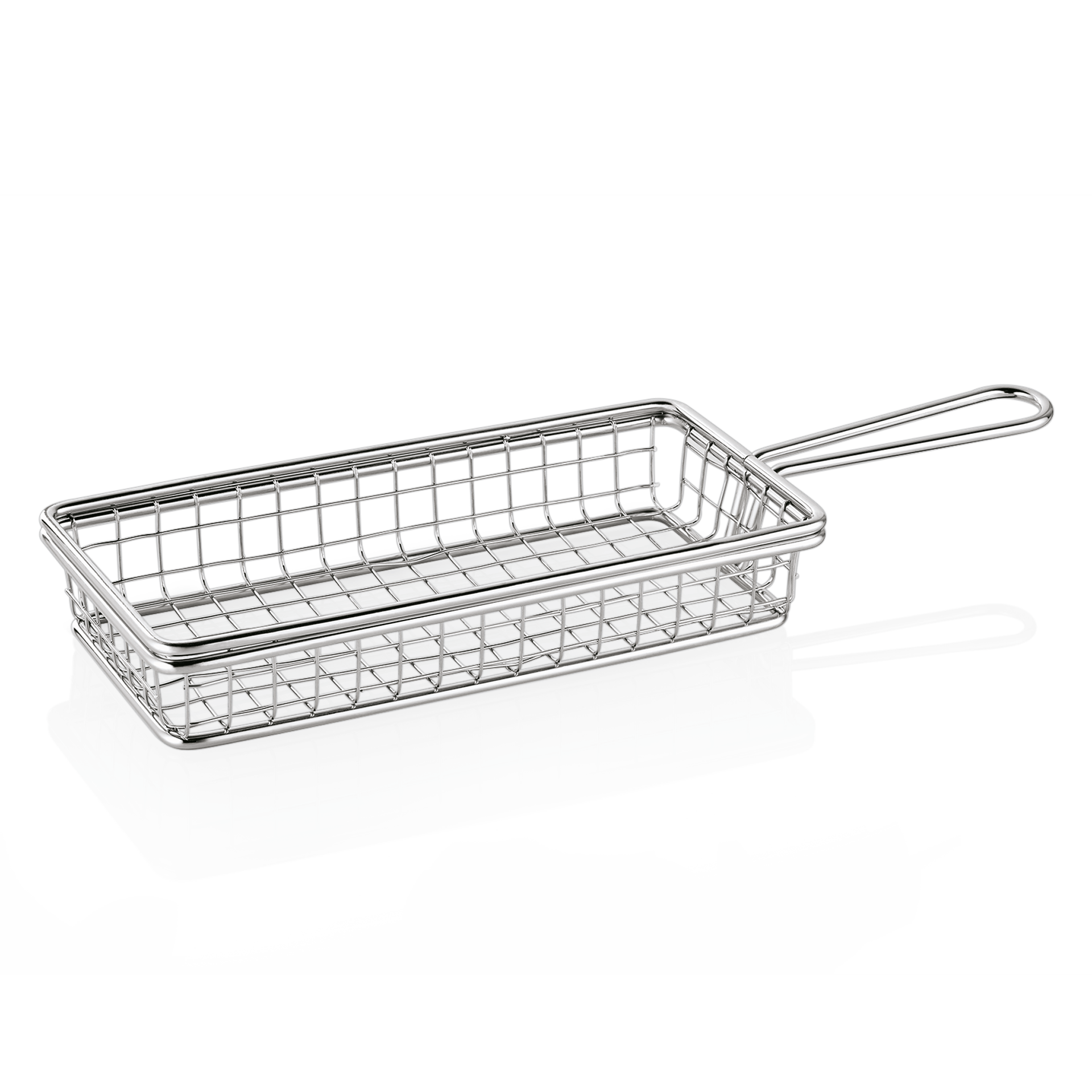 Panier de service en acier inoxydable - 21,5 x 11 x 4 cm Panier de service en acier inoxydable - 21,5 x 11 x 4 cm